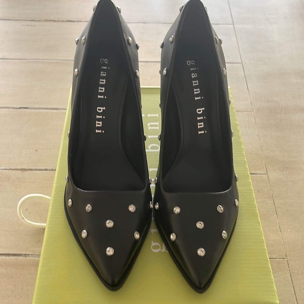 Rhinestone studded shoes